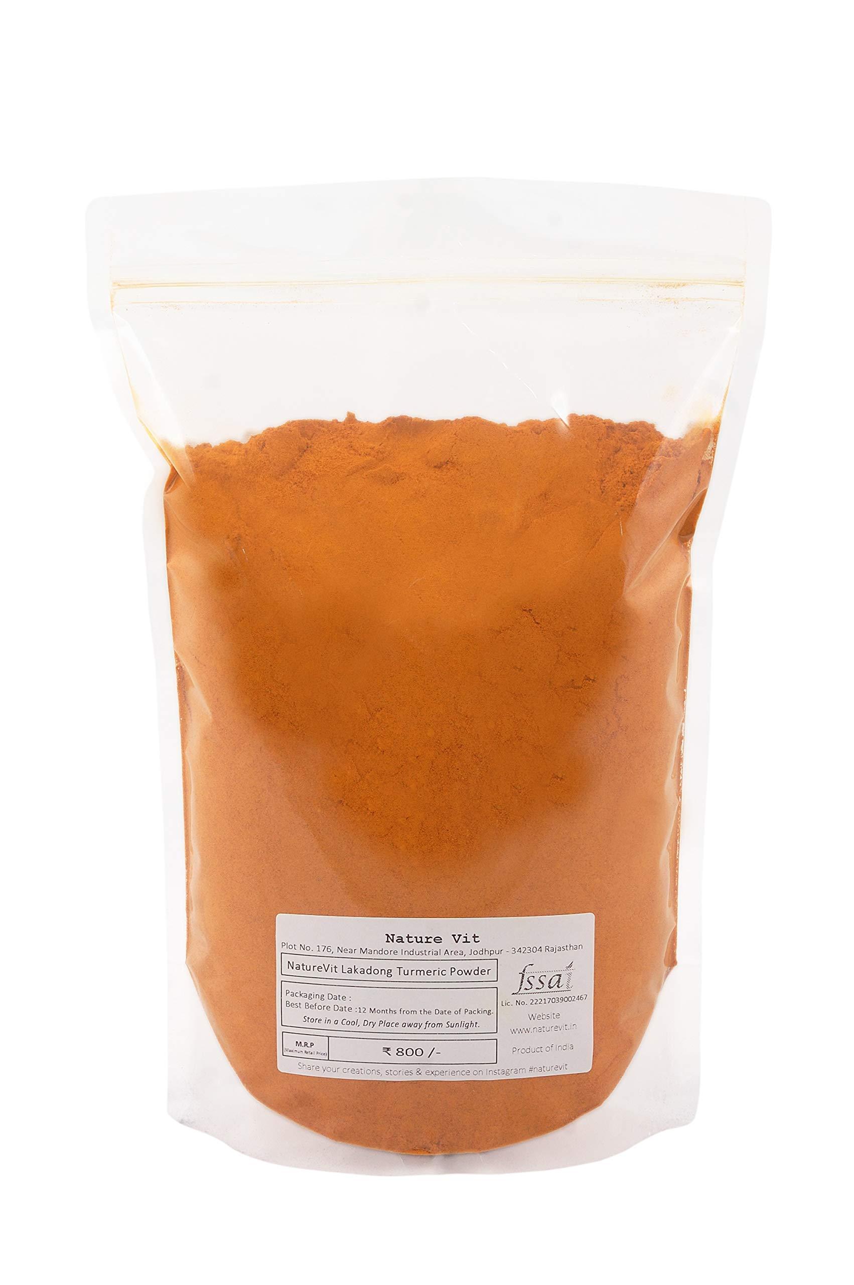 Nature Vit NatureVit Lakadong Turmeric Powder, 5 kg High Curcumin Lakadong Turmeric Powder - Directly sourced from The Organic Farmers of Lakadong Village - East and West Jantia Hills of Meghalaya