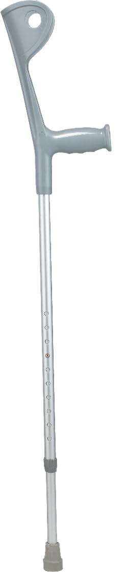 Flamingo Flamingo Classic Walking Stick with Open Elbow Loop | Lightweight Aluminum Walking Stick for Elderly & Physically Challenged | Color: Silver