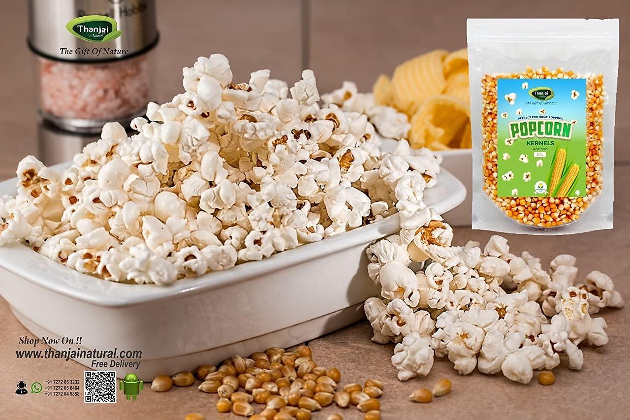 Thanjai Natural Thanjai Natural 1kg Popcorn Kernels Seeds & 100% Popping Corn (Gourmet Popcorn Kernels) - 1000g