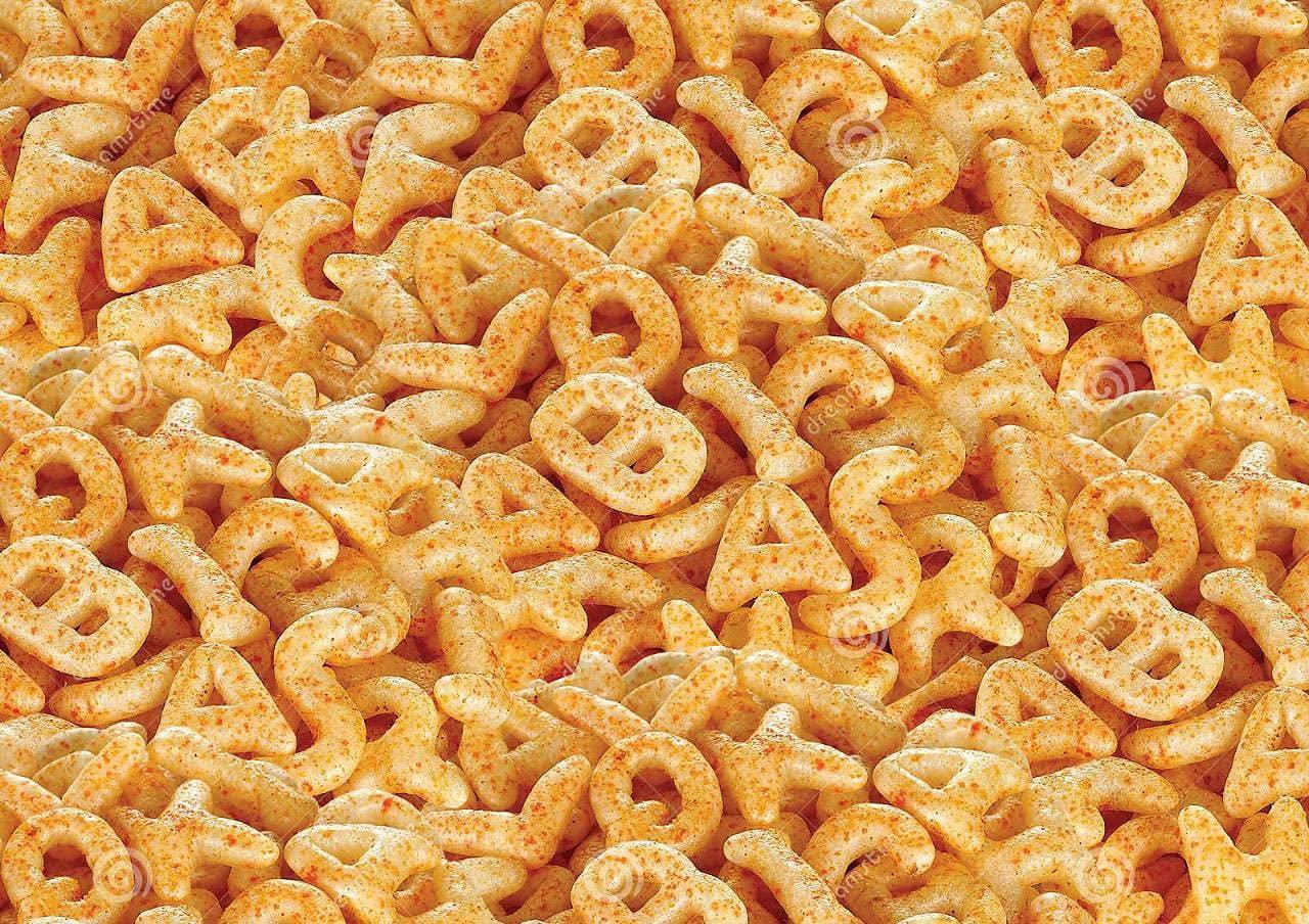 SR Foods SR Foods Ready To Fry ABCD Learning Alphabet Chips Fryums | ABCD Chips Vathal | Papad | Vadiyalu | Pellets (200g)