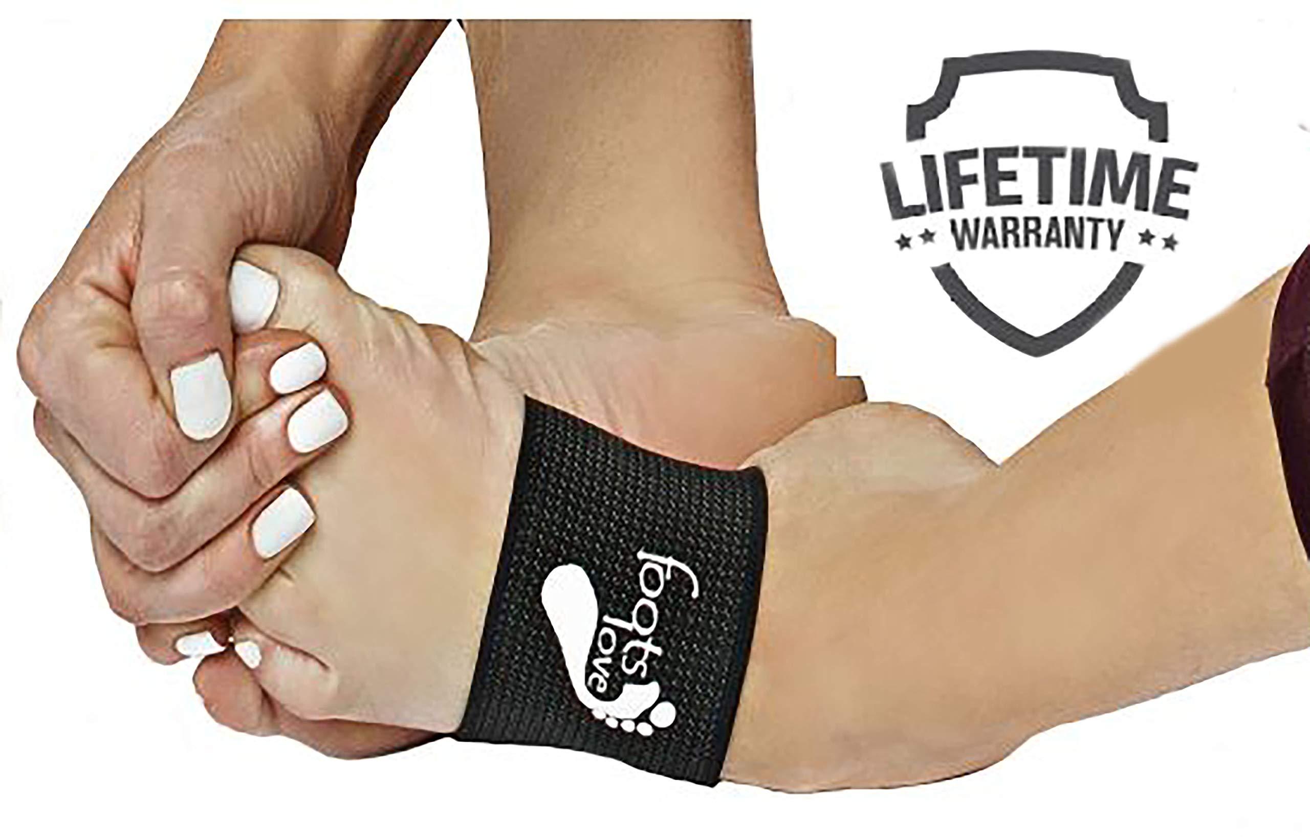 FOOTS LOVE Foots Love- Compression Arch Supports for Plantar Fasciitis, Flat Feet, High Arch, Metatarsal and Heel Pain Relief.