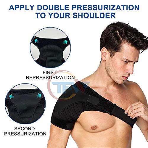 Swada Kitch Swada Kitch Shoulder Brace & Rotator Cuff Support Brace for Men & Women , Shoulder Compression Sleeve with Pressure Pad is Ideal for Dislocated AC Joint, Labrum Tear & Frozen Shoulder Pain Relief