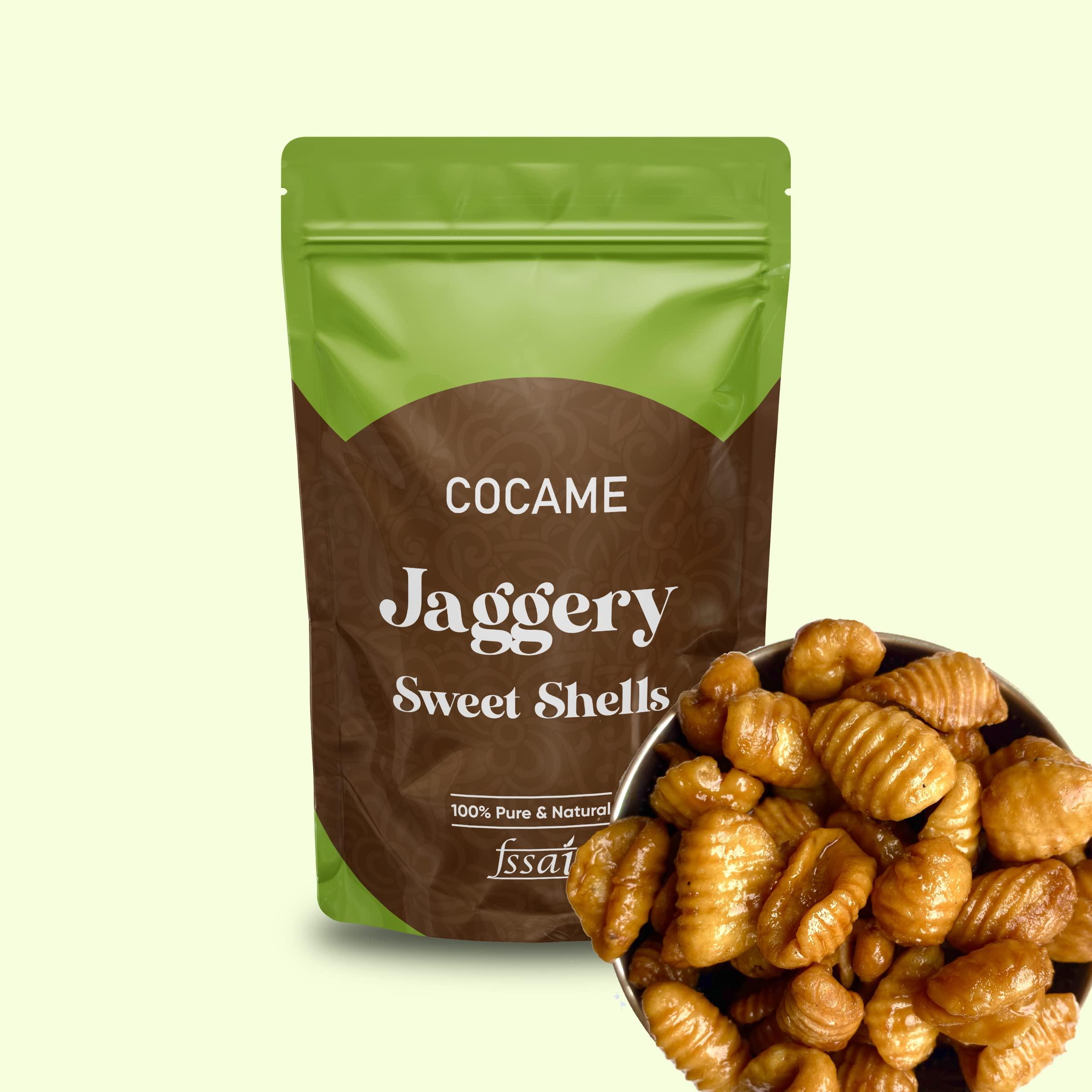 COCAME COCAME Sweet Shells/Bellam Gavvalu/sweet gavvalu/delicious sweet gavvalu/tasty snacks - 500 grms