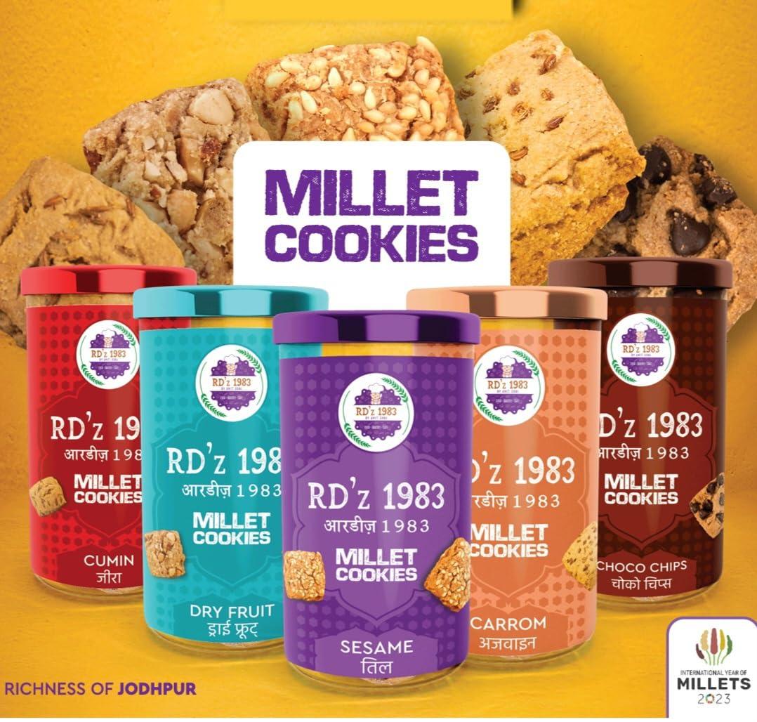 RD\'Z 1983 RD\'Z 1983 Choco Chips Millet Cookies Tasty, Healthy & Delicious Cookies Snacks For Adults & Kids | Tiffin Box Snack | 125g