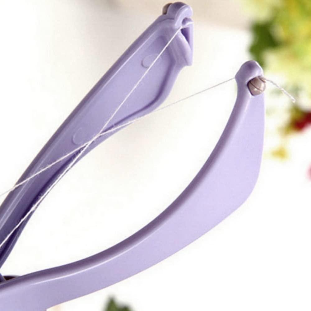 Naivete Naivete Slique Eyebrow Threading Machine For Face and Body Hair Thread and Removal Epilator System Tweezer Trimmer Kit for Women (PurpleColour, 1 pcs)