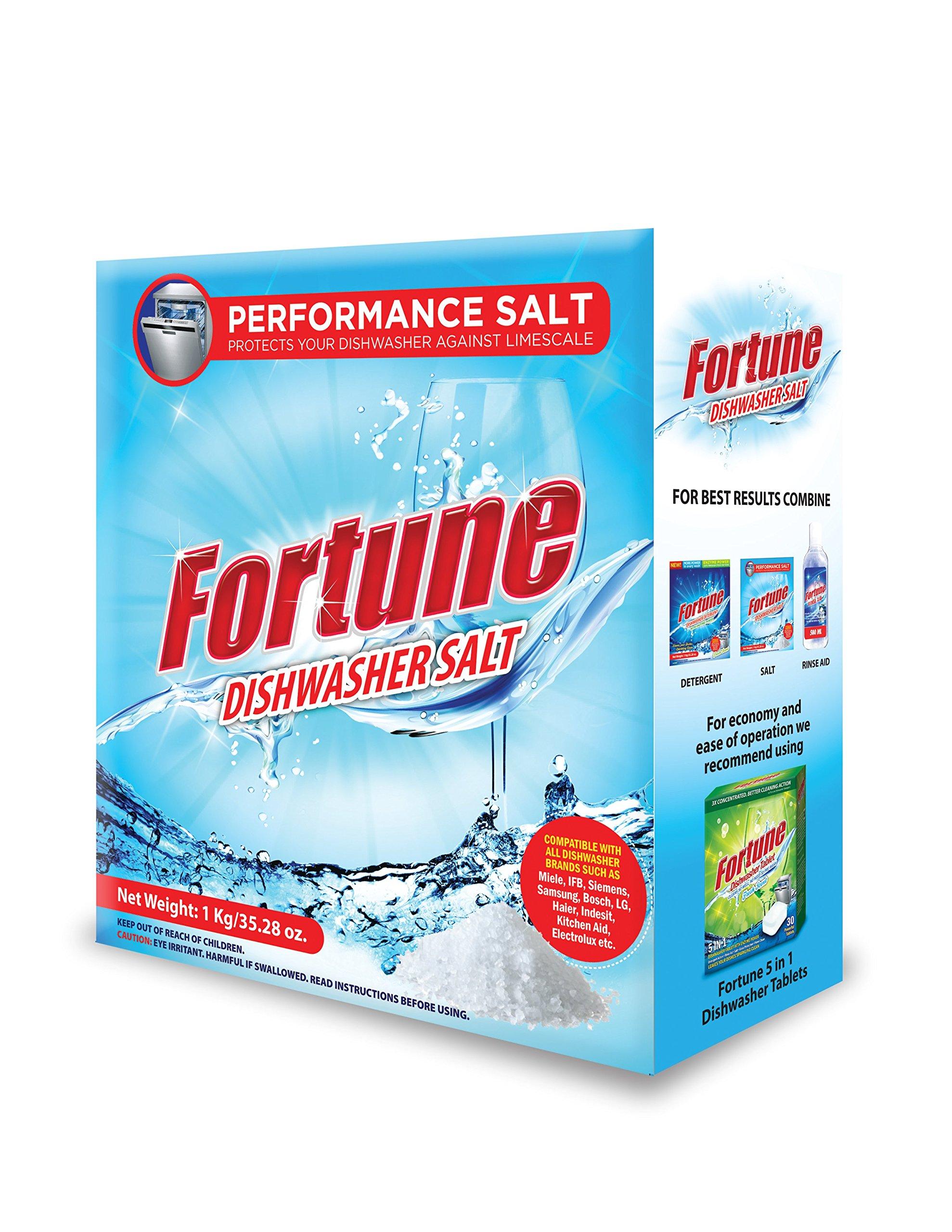 Fortune Fortune Dishwasher Detergent Bar 1 Kg - Compatible with All Dishwasher Brands & Dishwasher Salt - 1 kg