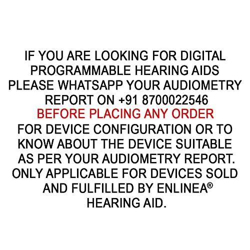 Enlinea Enlinea Instant fit V 163 BTE Hearing Amplifier Listening Device for Seniors and Adults with Moderately Severe Hearing Loss 3 Month Seller Warranty.