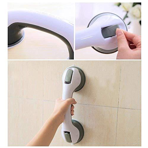 PARVY PARVY Non Slip Bathroom Accessories Suction Handle Helping Handle Handrail for Old Age People & Children Bathroom Bath Tub Shower Washroom Toilet Room Wash Area Grab Bar (1Pcs)