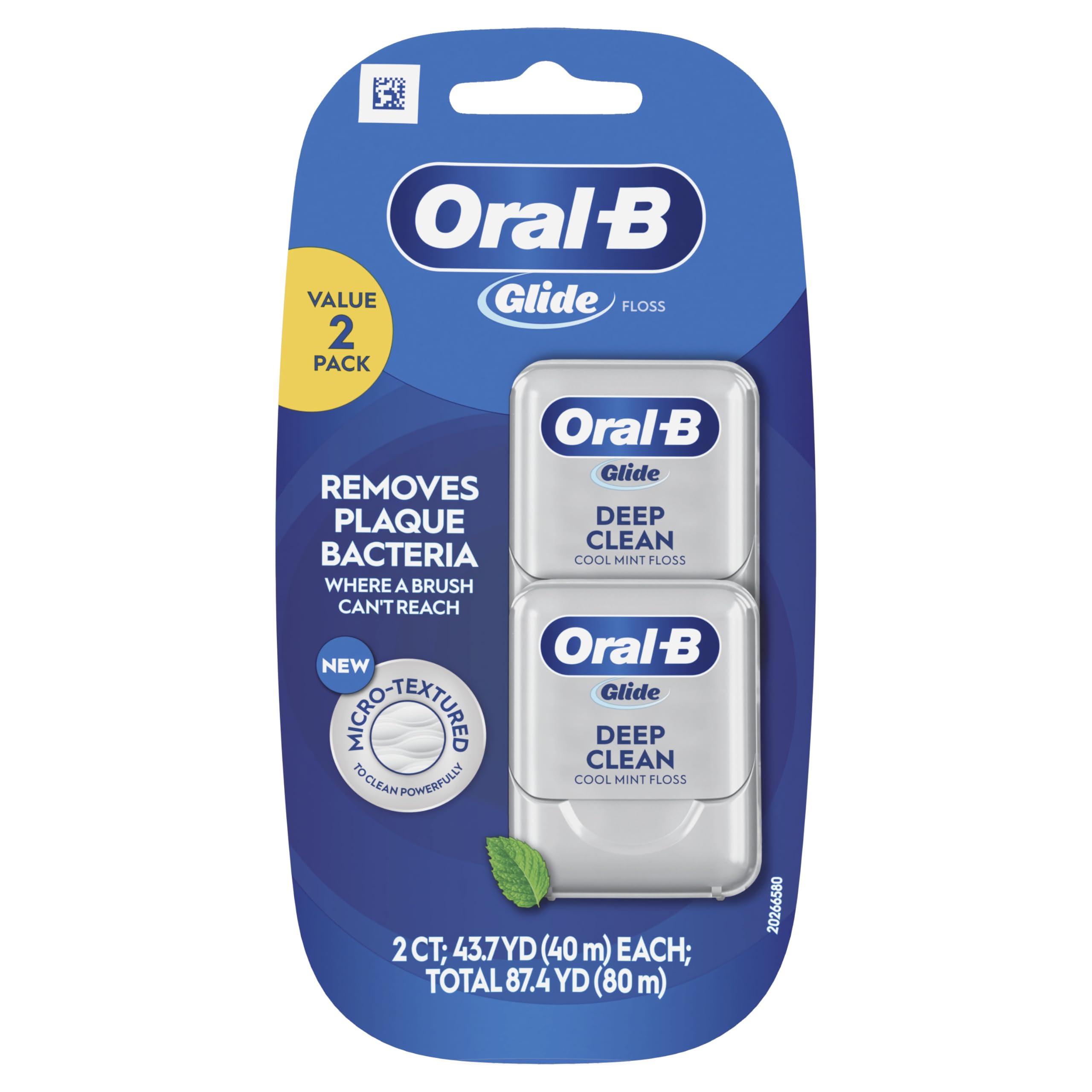 Glide Oral-B Glide Pro-Health Deep Clean Cool Mint Flavor Floss Twin Pack 80 M