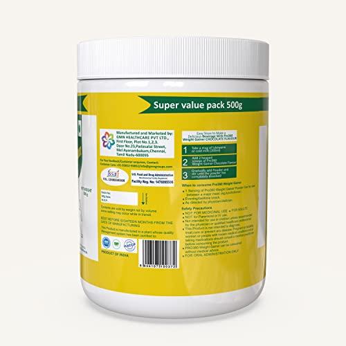 PRO360 Pro360 Weight Gainer High Protein Powder (500 g, Chocolate Flavour )- Calorie Rich Complete Nutritional Supplement - Triple Protein Source with 25 Vital Nutrients for Men & Women -