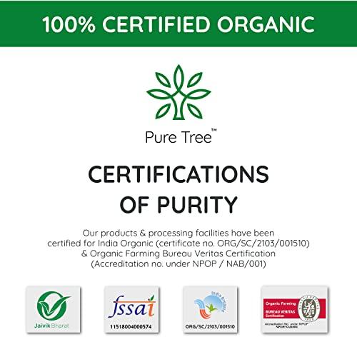 Pure Tree Pure Tree Certified Organic Black Masoor Whole | 900 g | Akkha Masoor | Sabut Masoor Dal | Brown Lentil | Whole Masoor Dal | Gluten Free | Organic Lentils Kali Masoor Dal