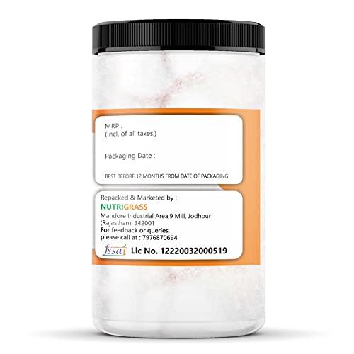NUTRIGRASS NUTRIGRASS Citric Acid Nimbu Sat 600 gm Lemon Salt Pure Citric Acid Crystals Nimbusat Tatri [ Jar Pack ] 600g
