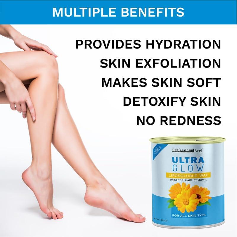 PROFESSIONAL FEEL Professional Feel ultra glow lipo wax Cream Wax for woman Painless hair removal beans rica brazilian wax |