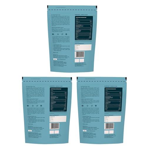 NOURISH YOU Nourish You Organic Quinoa Flour 2.25Kg | USDA Certified Gluten Free Atta | Enriched with Dietary Fibre, Protein & Vitamins | Improves Gut Health | Superfood | No Preservatives | Pack of 3 | 750G Each