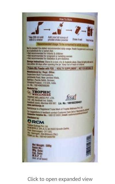 Superchem Nutri Formulations Nutricharge Prodiet Shake | Nourshing Shake Mix | 500 Grams. (Banana caramel)(V.E-01)