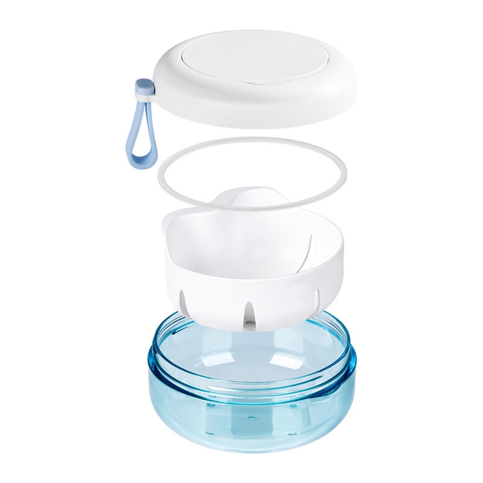 ATORSE ATORSE Denture Case Easily Drip and Dry with Strainer Basket Waterproof Denture Cup