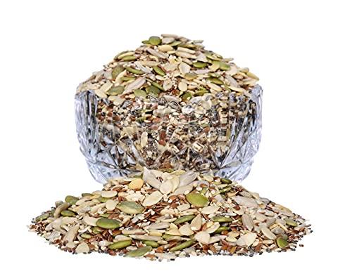 Herbanuts Herbanuts, Super Seeds Mix - Roasted- Flax, Chia, Sesame, Sunflower, Watermelon, Pumpkin Seeds, Mixed Seeds for Eating 1Kg