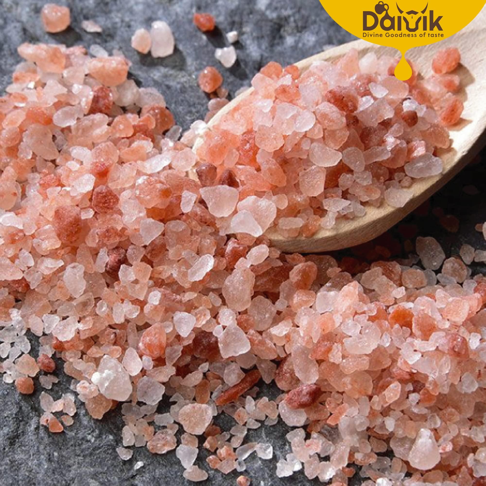 DAIVIK DAIVIK ORGANIC HIMALAYAN NON-IODIZED DARK PINK CRYSTAL ROCK SALT - 1KG