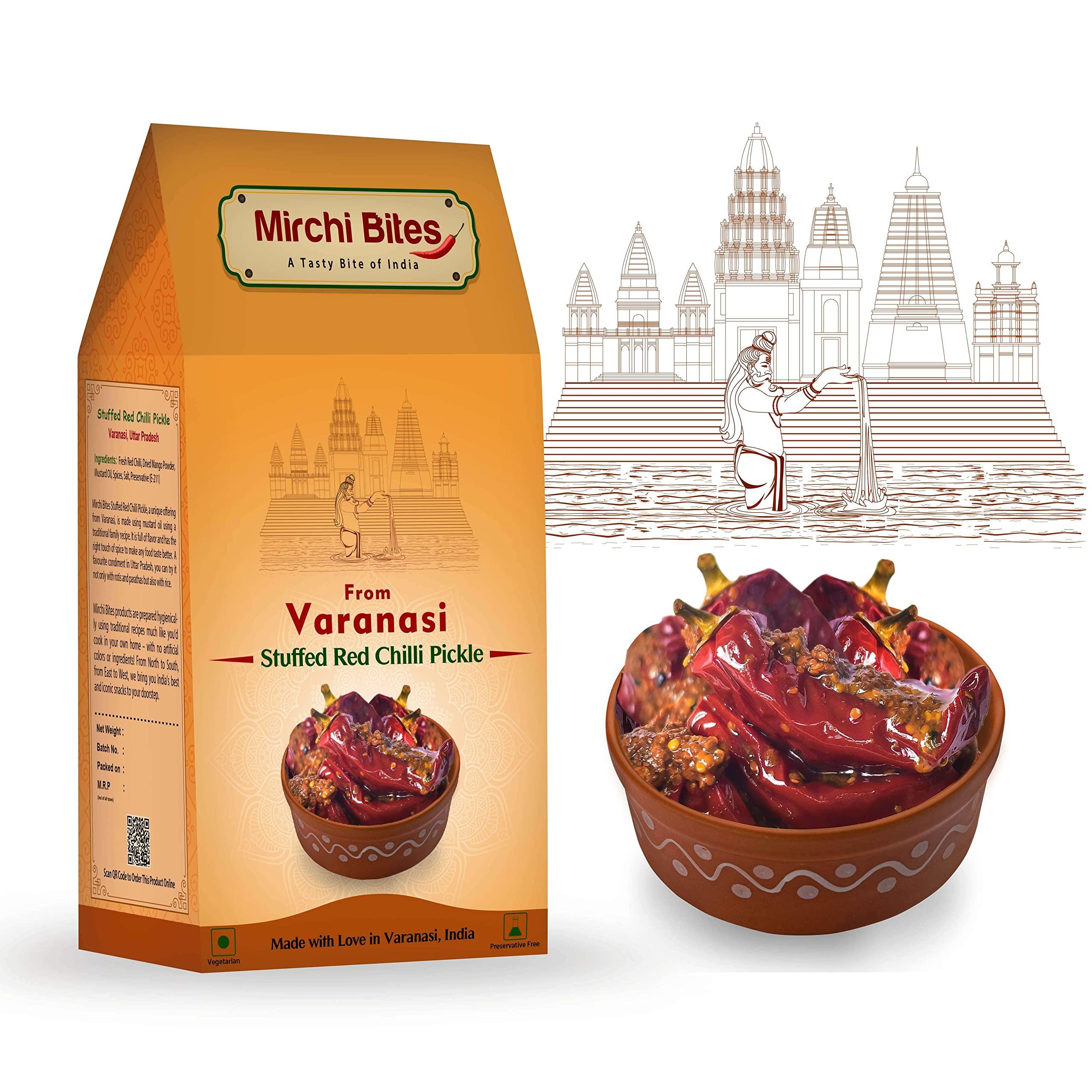Mirchi Bites Mirchi Bites Varanasi Stuffed Red Chilli Pickle | Banarasi Bharva Lal Mirch Ka Achar | Varanasi's Famous Red Chilli Pickle