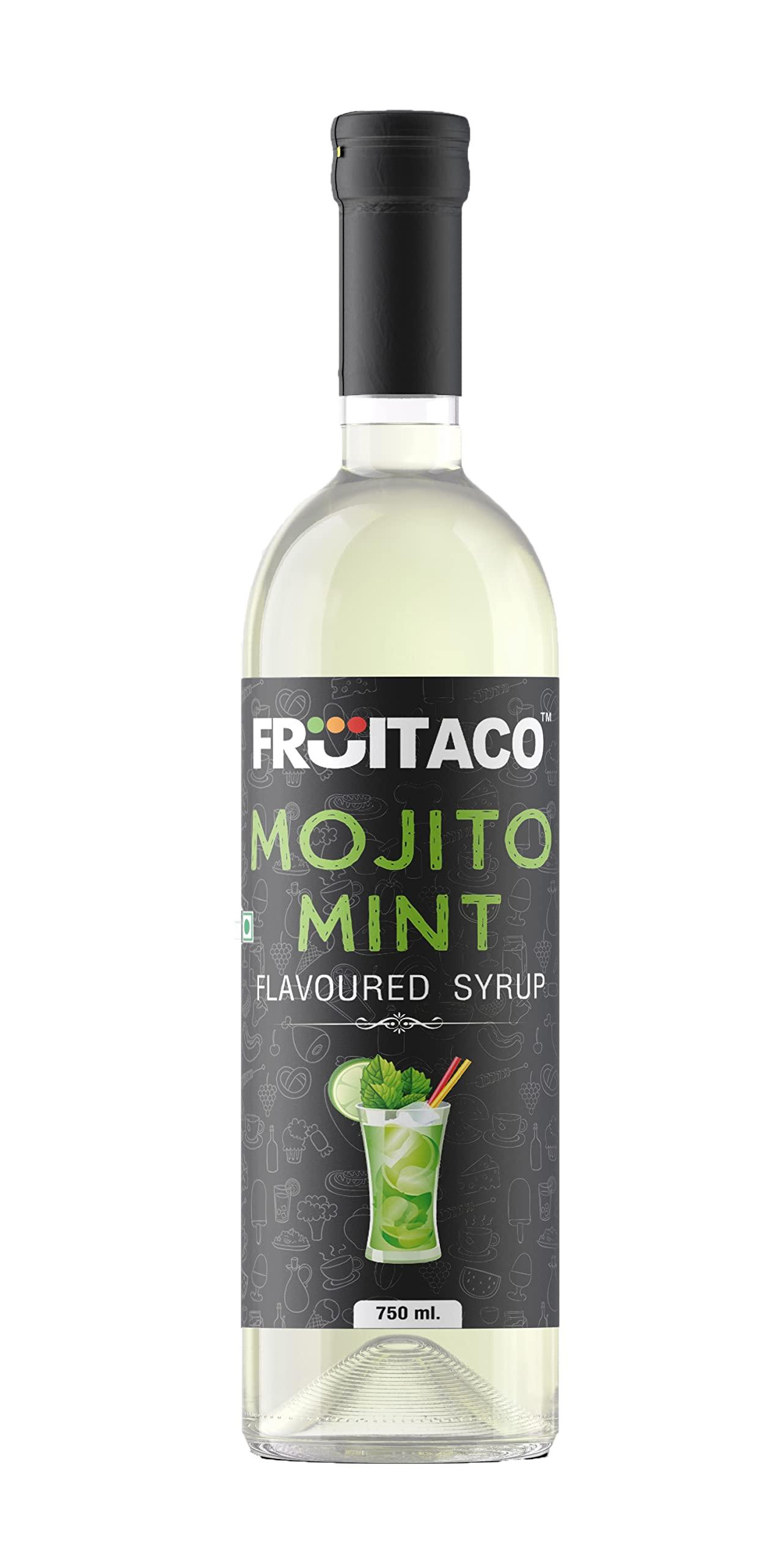Fruitaco Fruitaco Blue Curacao Grenadine Bubble Gum Mojito Mint Syrup Combo 750 Ml Each - Liquid