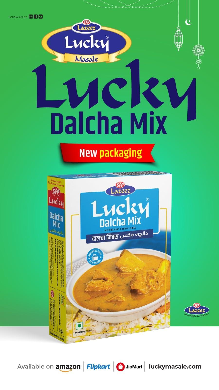 Lucky Lucky Dalcha Mix / Dal Gosht Masala 50g. Pack of 2
