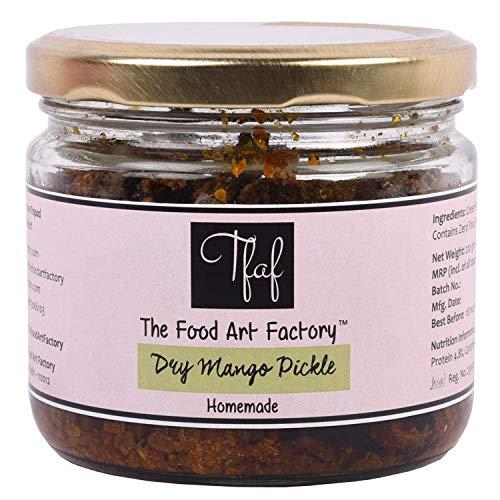 The Food Art Factory The Food Art Factory Dry Mango Pickle Handcrafted with Zero Preservatives, No Artificial Colors & Flavors, Gluten-Free -200 GMS, Homemade by Mother-Daughter Duo in small Batches using premium ingredients