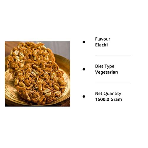 SAHU GAJAK BHANDAR SAHU GAJAK BHANDAR Gol Roasted Peanut Chikki Snacks 1500 gm (Pack of 3 Box Each 500g ) | Chiki | Chikibar | Chikki | Chikkies | Chikkie