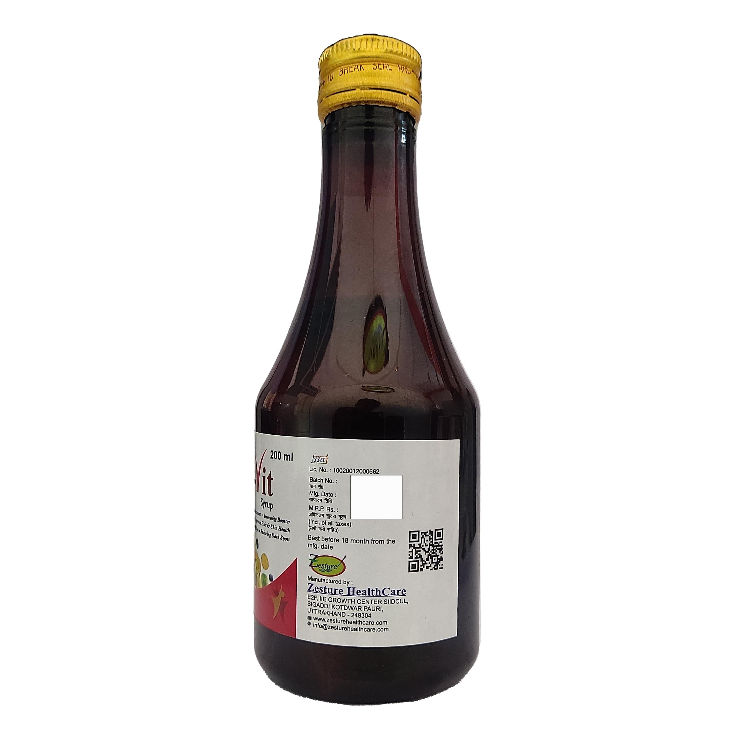 Generic Z- Vit Syrup- 200ml- Multivitamin 100% Natural By Zesture Healthcare