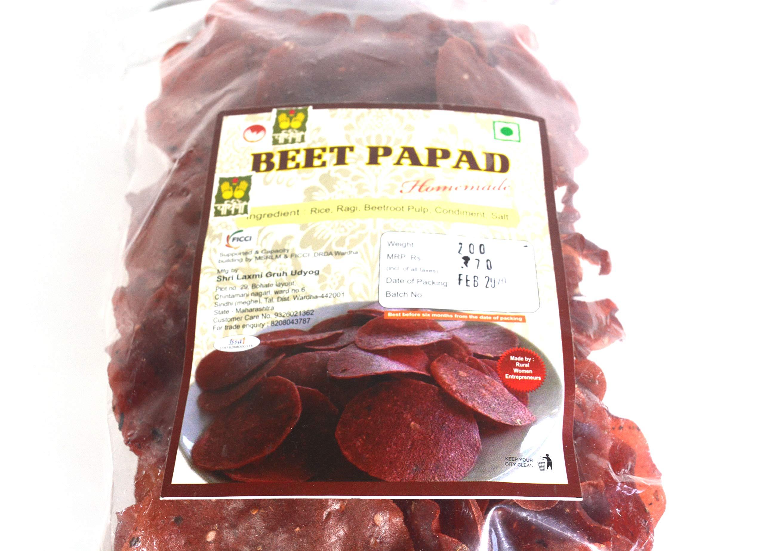 wardhini wardhini Homemade Crispy and Delicious Beet Papad -100gm