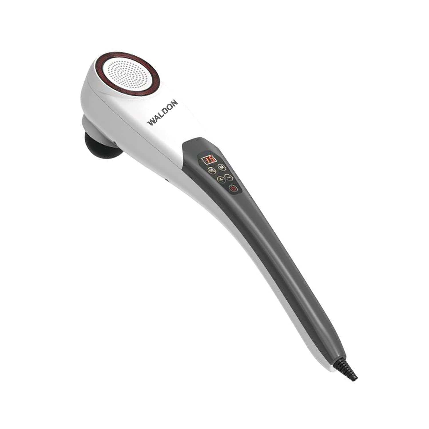 Dr. Odin Dr. Odin Waldon By Dr Odin Pl-620Ac Electric Handheld Full Body Hammer Massager With 5 Massage Heads,5 Mode&6 Speed Settings For Pain Relief&Relaxation,Back,Leg&Foot (Black&White)