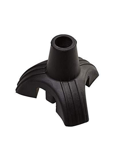 Tulimed TULIMED - Tripod Cane Tip, 3/4\" Rubber Walking Cane Tip, Mobility Aid for Stability, Safety, Comfort and Convenience | Small Stand Alone Attachment for Walking Cane