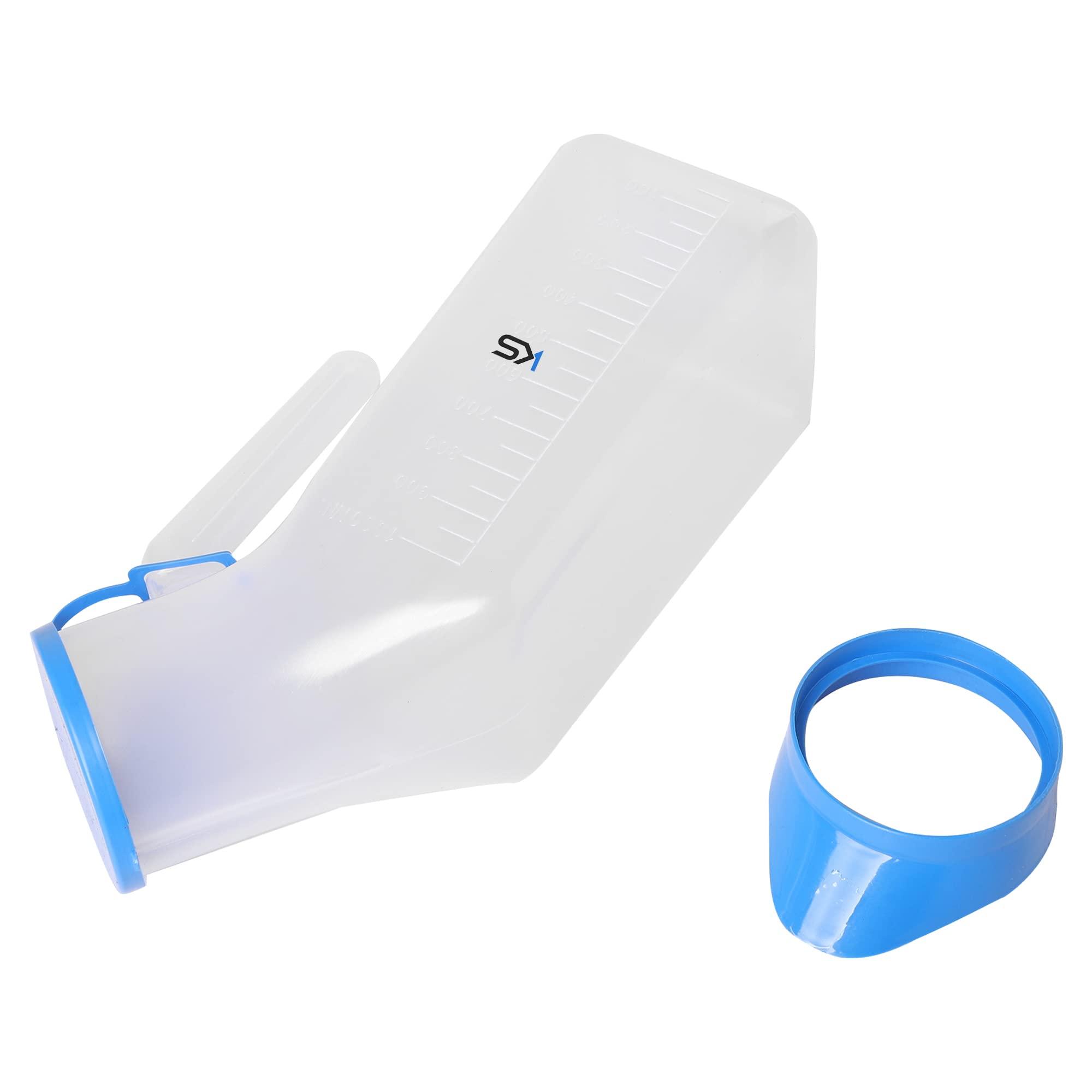 Kashi Surgicals Kashi Surgicals Unisex Polypropylene Autoclavable Urinal (1000 ML) (Pack of 2)