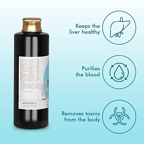 AMRUTAM AMRUTAM Keyliv Strong Syrup with liver health and wellness - (200ml) | Made with Natural Ayurvedic Ingredients for Hair, Liver, Cough Health and Blood Purifer