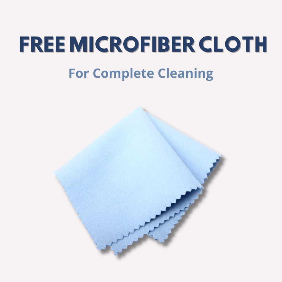 Gaymed Labs Pvt. Ltd. EYECA lens cleaner spray for spectacles & digital devices (50ml) with free microfiber cloth (Pack of 2)