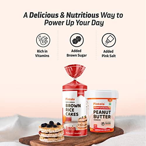 Pintola Pintola American Recipe Performance Series Peanut Butter (Crunchy) - 1kg | Vegan Protein | 32% Protein | High Protein & Fiber