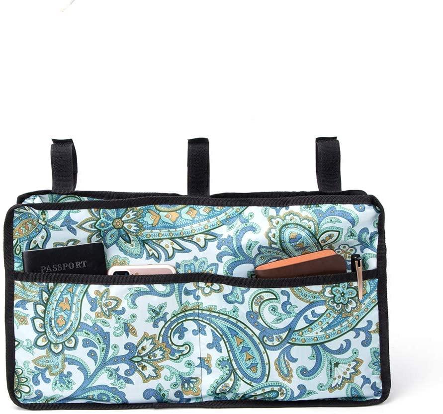 Hersent Walker Bag, Hands Free Accessory Basket for Folding Walkers, Multi-Purpose Cell Phone,Water Bottle,Medicine Attachment Fits for Wide and Narrow Styles, Multiple Pockets Tote Caddy Pouch for Elderly