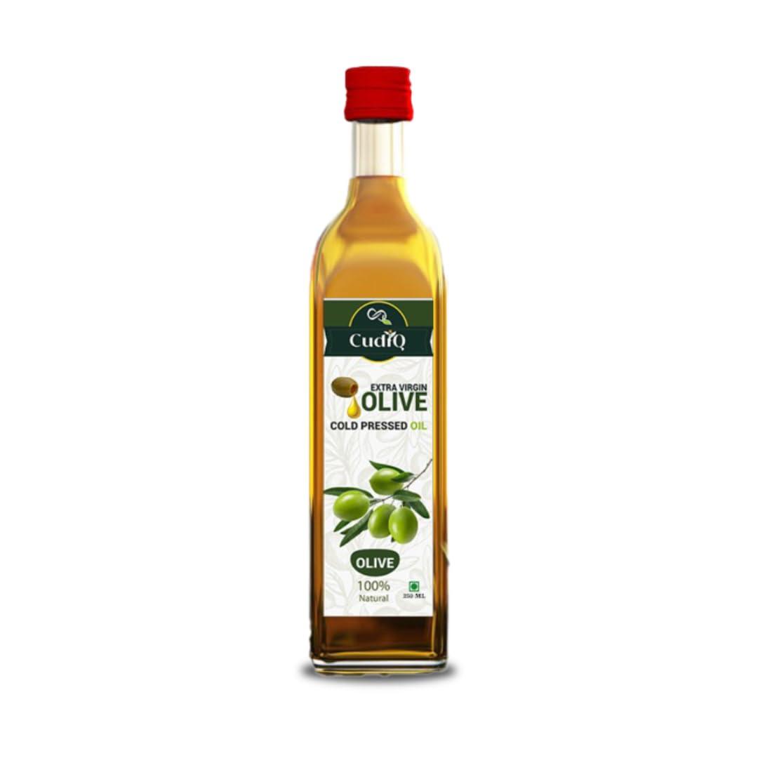 Cudiq Cudiq Extra Virgin Olive Cold Pressed Oil 250 Ml | 100% Natural and Healthy | Cold pressed olive oil for cooking and other uses
