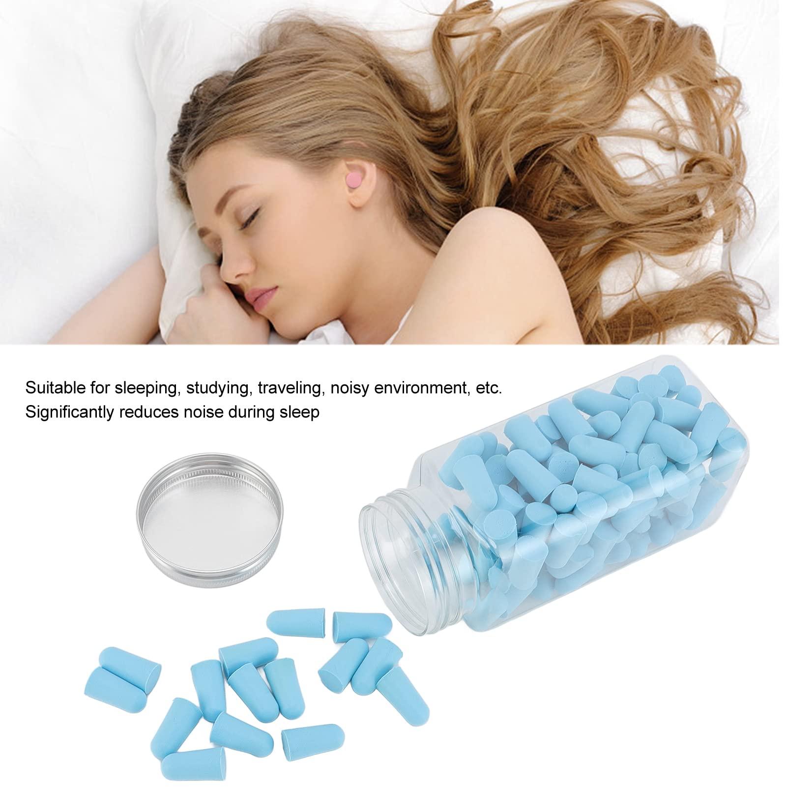 LOXE Ear Plugs, Comfortable Ear Plugs 120pcs Easy Wearing Lightweight Portable for Noisy Environments Blue