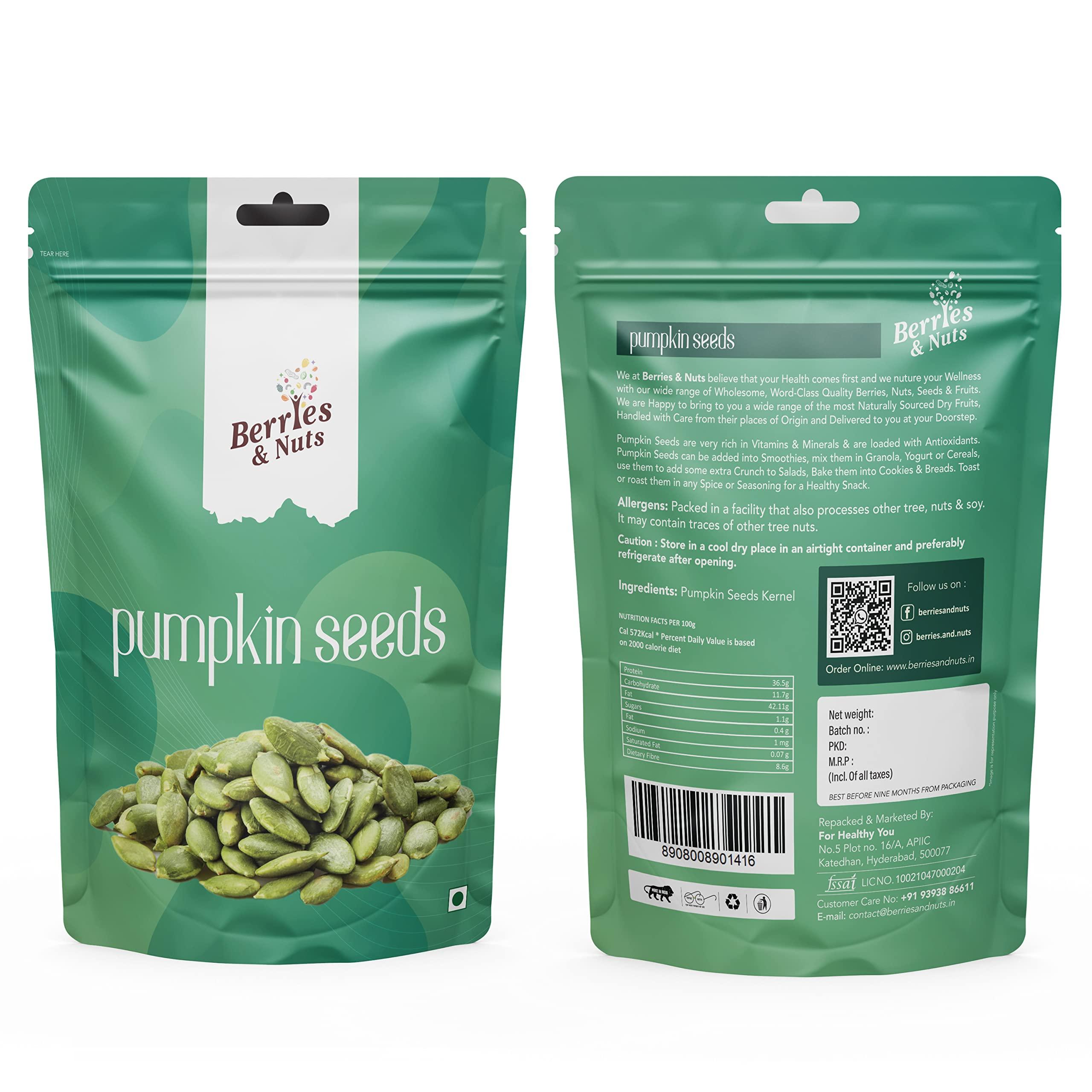 Berries And Nuts Berries and Nuts Raw Pumpkin Seeds, 1kg