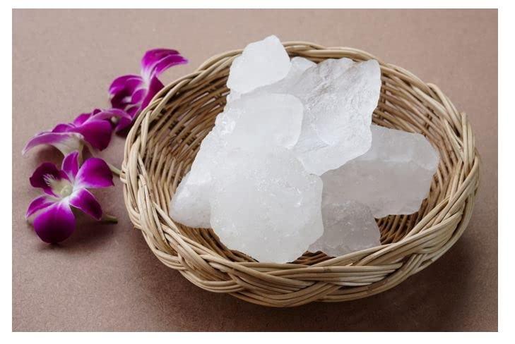 Sanwariya International Desi Alum Stone, Fitkari Stone, Phitkari For Glowing and Tightening Skin (800)