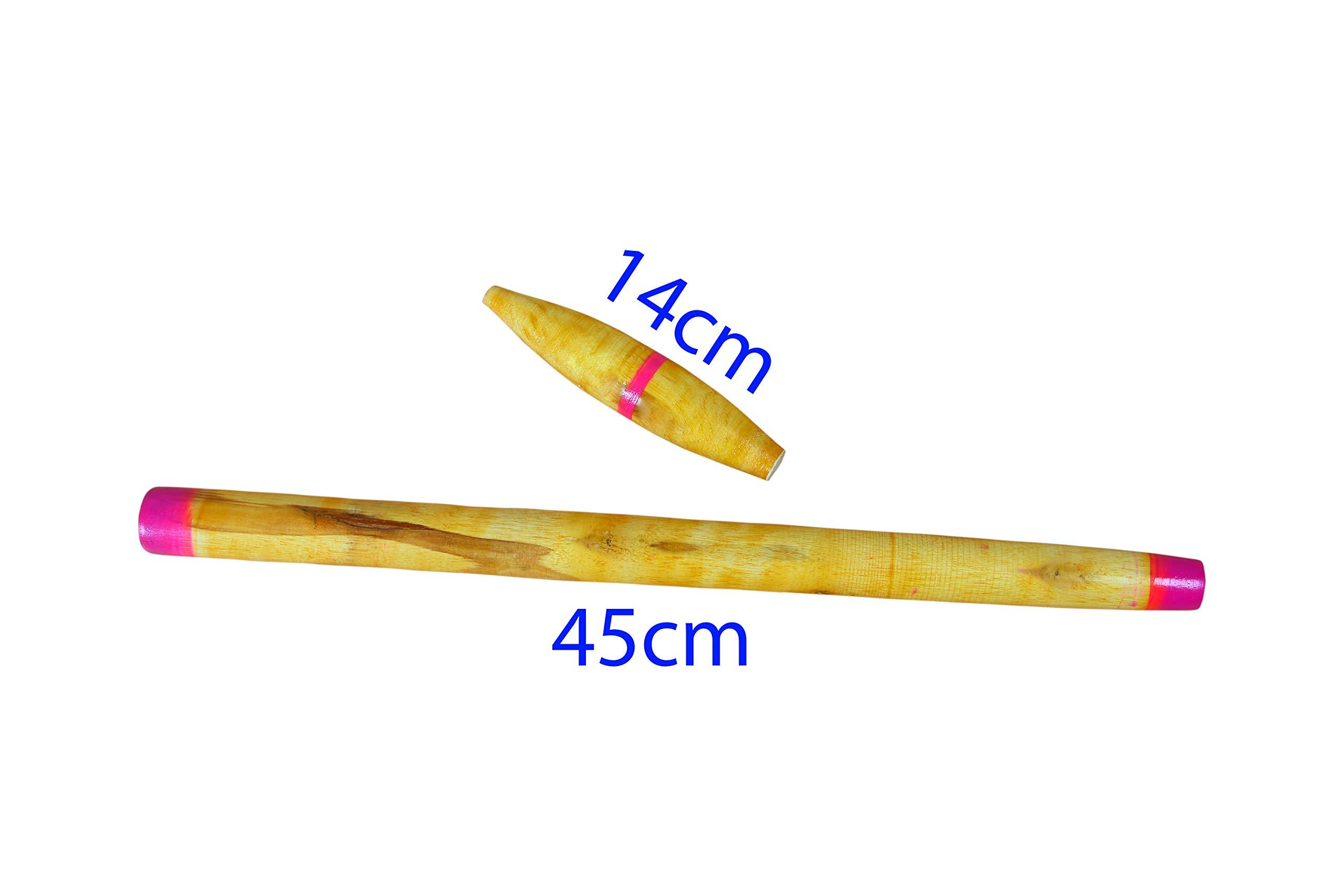 Back to the 90's 90s Kids Vintage Style Gilli Danda Kitti-pullu Pack of 1