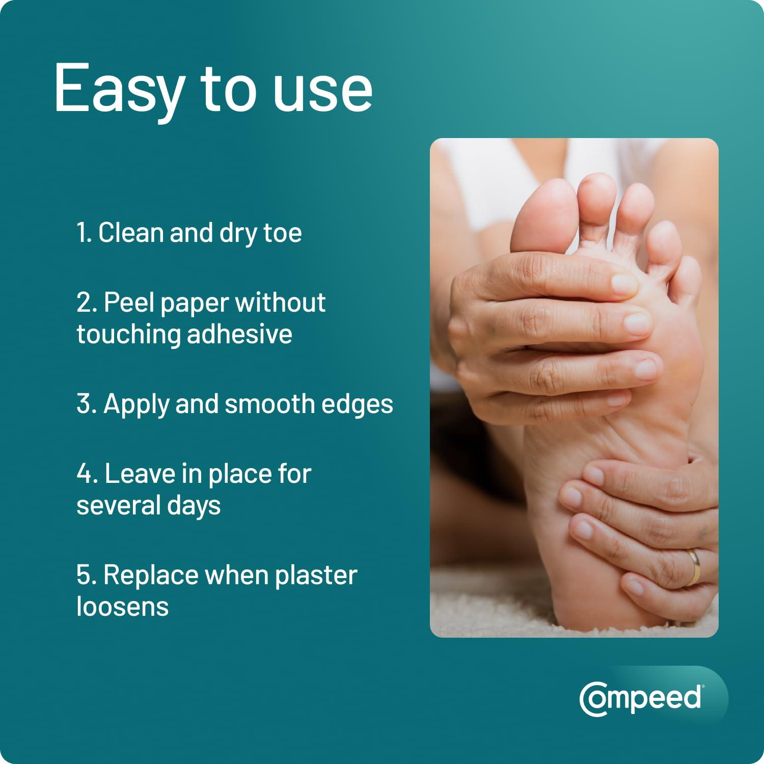Compeed Compeed Corn Bandage For Foot Finger Rubbing Protection, Foot Corn Remover Bandages, Medium_10 Pc Pack