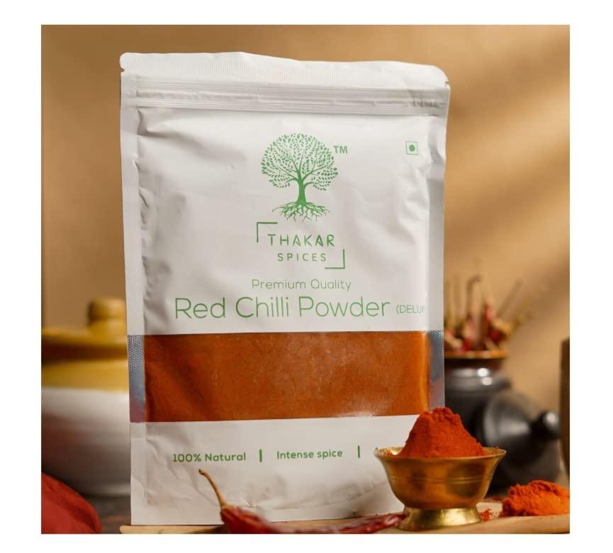 Thakar Spices Thakar spices Red Chilli Powder, Resham, Pure and Natural Red chilli powder