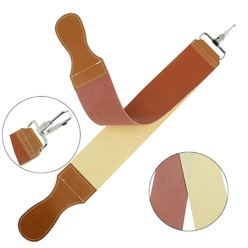 Grandslam Grandslam Leather Strop for Straight Razor Sharpening and Smooth - Professional Straight Razor Knife.