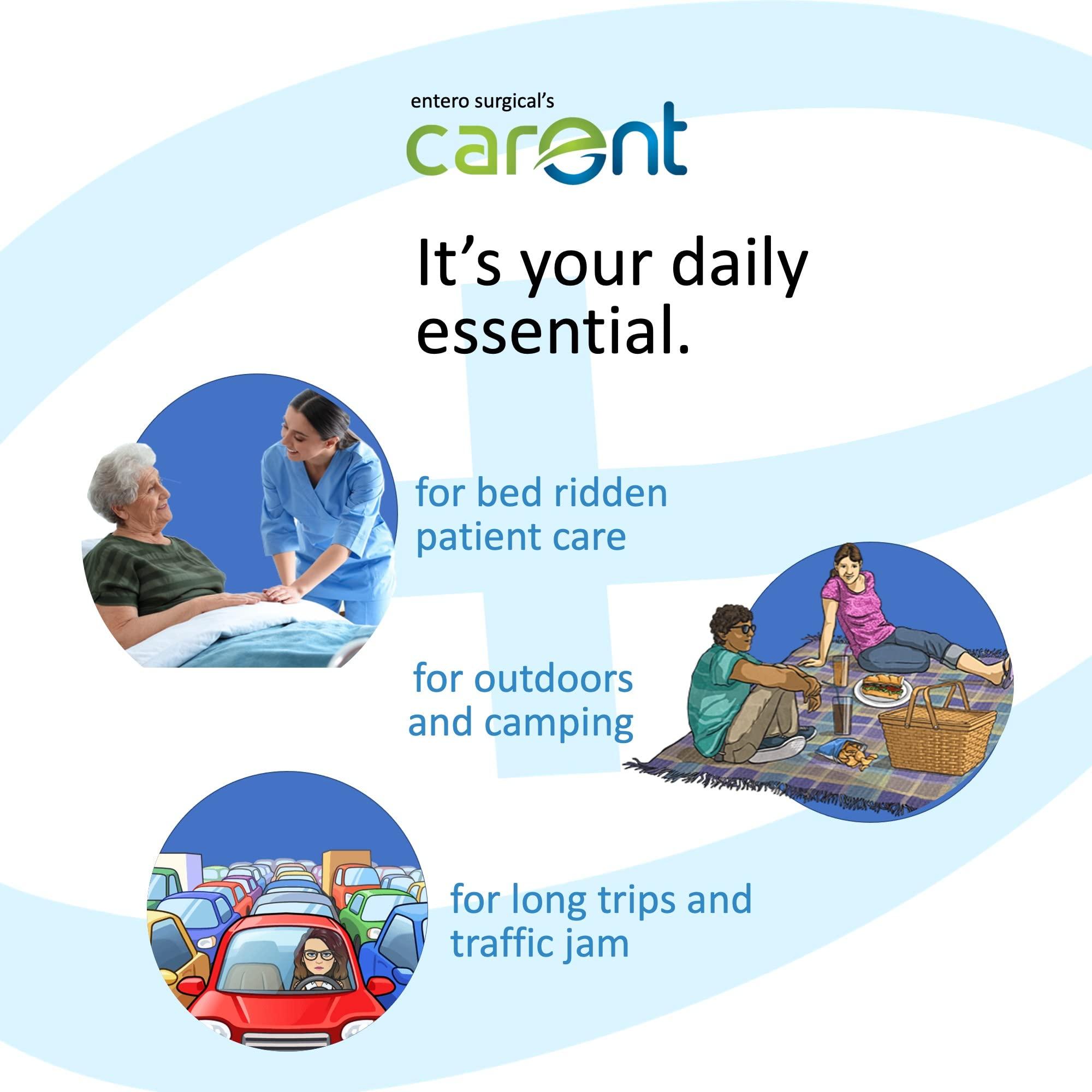 Carent Carent PeeWell Portable Urinal Kit for Men, Urine Collector with 65” Long Hosepipe, Designed for Bed Ridden Patients & Outdoor | White