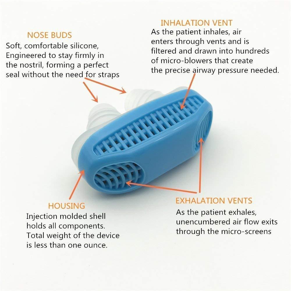 BRAHMVILLA BRAHMVILLA 2 in 1 Anti Snoring and Air Purifier Nose Breathing Apparatus Clip Device for Comfortable Night Sleeping