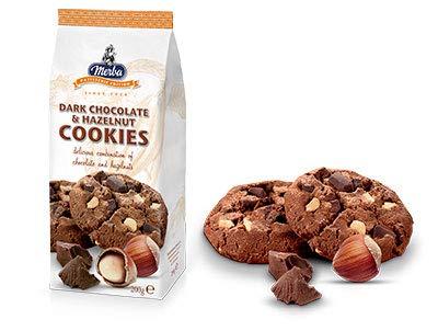 Merba Merba Patisserie Dark Chocolate and Hazelnut Cookies 200g
