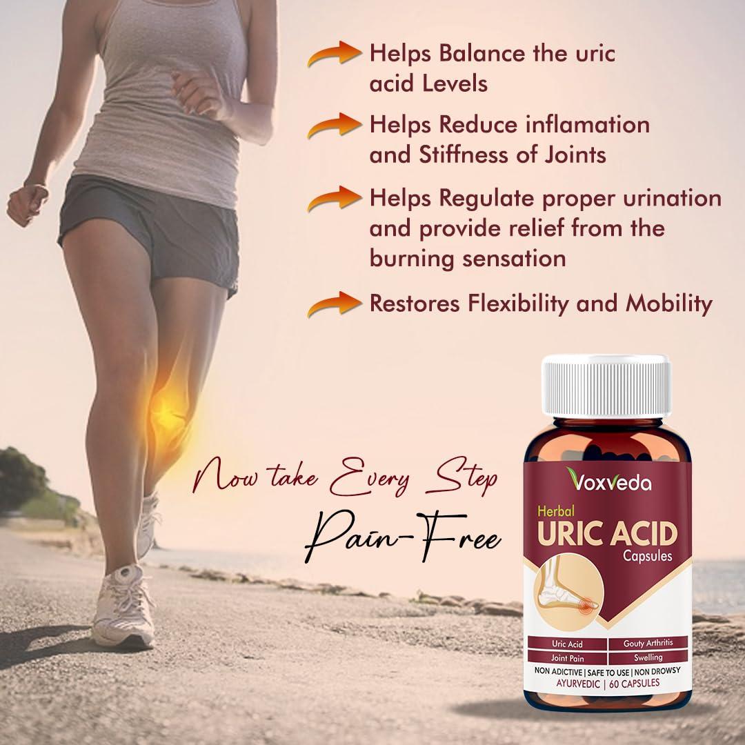 ad ALICANTO DRUGS Uric Acid Capsules, Herbal Joint Support Supplements, Uric Acid for Pain Relief, Ayurvedic Proprietary for Gout pain Joint Support