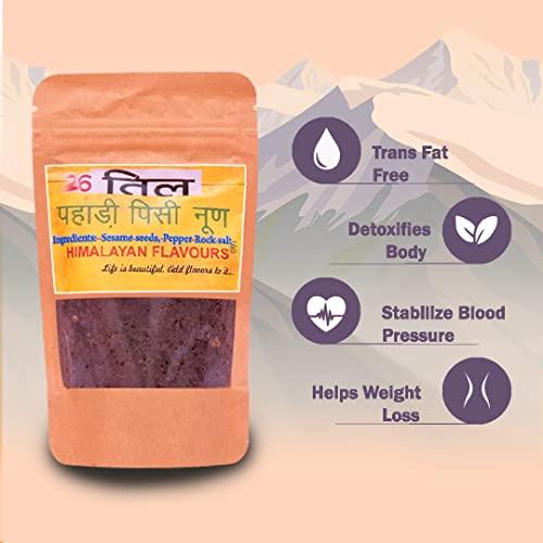 HIMALAYAN FLAVOURS HIMALAYAN FLAVOURS, Organic Himalayan Flavored Salt Handmade On SilBatta - Till (Pack of 5)
