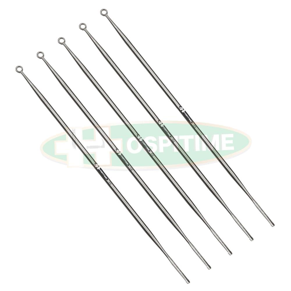 HOSPITIME Hospitime Jobson Horne Probe/Ear Wax Removal Probe 17.5cm (7\") - Set of 5 Pcs - Premium Quality Ear Wax Remover